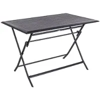 Hespéride Rechthoekige opvouwbare tuintafel voor 4 personen van aluminium AZUA