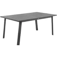 Hespéride Uitschuifbare tuintafel voor 10 personen van aluminium met houteffect PAVANE