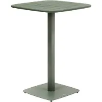 Hespéride Hoge tuintafel voor 2 personen van staal met vierkant onderstel ALEGORIA