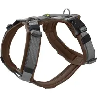 Hunter Harnas Maldon Up Bruin&Grijs - Hondentuig - 37-53 cm