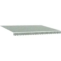 vidaXL Uitschuifbare luifel Groen en Wit 450 × 350 cm