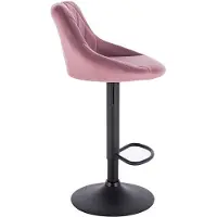 OEM Ergonomische barkruk met rugleuning, roze, 60-82 cm, in hoogte verstelbaar