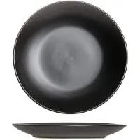 Studio Tavola Ontbijtborden Black Tie Zwart - 6 Stuks ø 19 cm - Aardewerk - Vaatwasser- & Magnetronbestendig