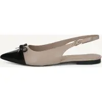 Caprice Ballerina taupe / zwart