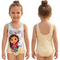Sarcia.eu Gabi's Dollhouse Meisjesbadpak, kleurrijk badpak, een stuk