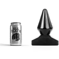 All Black - Extreme Anaal Plug - 18.5 x 9 cm - Zwart