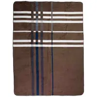 Mars & More Plaid Grote ruit blauw bruin xl 150x200cm