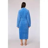 Woody kamerjas dames - blauw - 252-10-DGB-M/863 - maat XXL