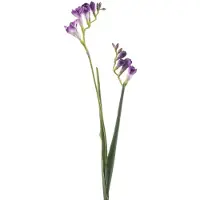 Emerald - Kunstbloem Freesia 80cm paars - Kunstplant voor binnen