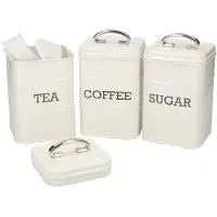 Kitchencraft Tea &amp; Coffee &amp; Sugar Voedselcontainer
