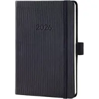 Sigel weekagenda 2026 Conceptum - formaat A6 - zwart - hardcover - SI-C2613