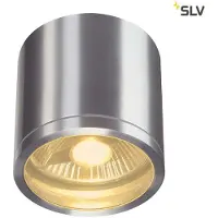 SLV 1000332 ROX plafondlamp voor buiten, model QPAR11, aluminium, geborsteld, max. 50W, IP44