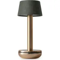 HUMBLE Two Draagbare Lamp Gold | Emeral Linen