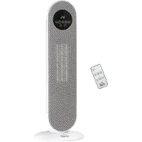 HOMCOM Standing Heater-Kunststoff-21L x 21B x 63,5H cm-Weiß