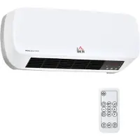 HOMCOM -Wandverwarming-ABS-45x18,6x11,5cm-Wit