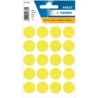 Herma Multipurpose-etiketten, Ø 19 mm, rond fluor geel, permanent hechtend, om met de - 20 stuks