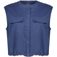 Geisha Gilet Drawstring Ink Blue Size: XS | Vests Outlet | Dames | Blauw
