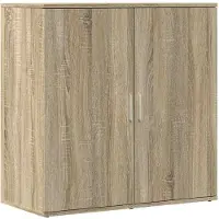vidaXL Dressoir 79x38x80 cm bewerkt hout sonoma eikenkleurig