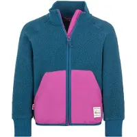 TROLLKIDS - Girl's Vega Jacket - Fleecevest 128, blauw