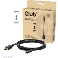 Club 3D USB-C naar DisplayPort 2.1 DP54 Bi-Directionele Kabel 8K120Hz 2m / 6.6ft
