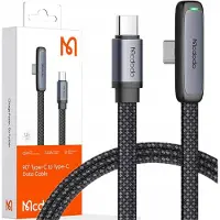 Mcdodo USB-C naar USB-C kabel, 90 graden, CA-3360, 65W, 1,2 meter (zwart)