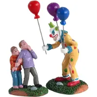 Lemax Halloweenfiguur Creepy balloon seller set of 2