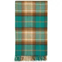 Bronte by moon Plaid Winterton Jade Groen - Merino Lamswol - 140x185 - Bronte by Moon Scotland