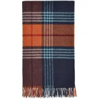 Bronte by moon Plaid Tenby Blauw - Shetland Lamswol - 140x185 - Bronte by Moon Scotland