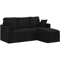 vidaXL Bank Zwart 178 x 134 x 80 cm Fluweel