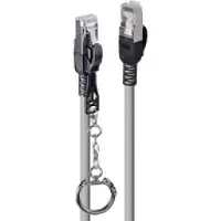 Lindy 47607 Patchkabel Cat.6A S/FTP, grijs, 10 meter, met vergrendeling
