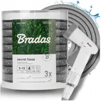 Bradas Afsluitbare tuinslang 8-24m met Sproeier - Flexibel & Lichtgewicht