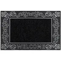 Rugsx Ruitenwisser BH 219W Welcome, anti slip, extern, intern, op een rubber - zilver 45x70 cm
