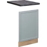 Vicco Frontpaneel Fame-Line Licht blauw-grijs 45 cm , WB Antraciet, Model 50941