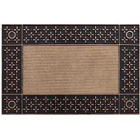 Rugsx Ruitenwisser BH 207 Latwerk, anti slip, extern, intern, op een rubber - bruin 45x70 cm