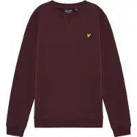 Lyle & Scott Jongens Truien & Vesten Brush Back Crew Neck Sweatshirt - Bordeaux - Maat 134/140