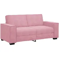 vidaXL Tweezitsbank 180x78x84 cm fluweel roze