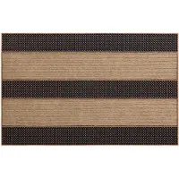 Rugsx Ruitenwisser BH 229 Strepen, anti slip, extern, intern, op een rubber - bruin 45x70 cm