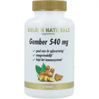 Golden naturals Gember 450 mg Capsules
