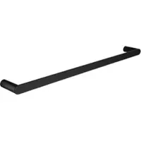 TOJ Handdoekstang - Handdoekrek - Handdoekhouder - Badkamer Rek voor Handdoeken - RVS - 60CM - Mat Zwart