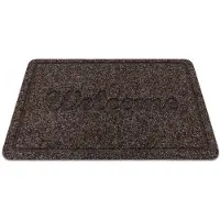 Rugsx Ruitenwisser WELCOME 7097 anti slip, extern, intern - bruin 50x80 cm