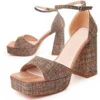 Montevita Heel Sandal Festsand7 In Bruin