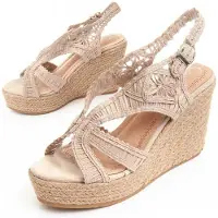 Montevita Wedge Sparto Sandalen Spartsum10 In Beige