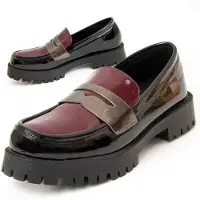 Montevita platform mocassin Macca2 In zwart