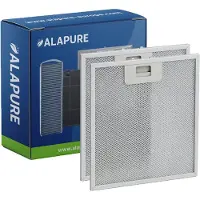 Alapure 2x Metaalfilter voor Alno 4055250429 304x267x9mm