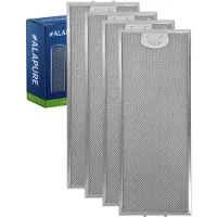 Alapure 4x Metaalfilter voor Atag 401468 / 89001193 468x183x7mm