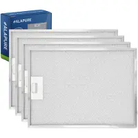 Alapure 4x Metaalfilter voor Constructa 703451 / 00703451 358x265mm