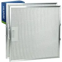 Alapure 2x Metaalfilter voor Whirlpool 481248058144 320x320x10mm