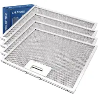 Alapure 4x Metaalfilter voor Hotpoint-Ariston 481248058332 275x217x8mm