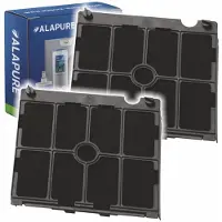 Alapure 2x Longlife Koolstoffilter met Houder voor Zanussi MCFE11FR / 9029800563