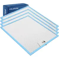 Alapure 4x Metaalfilter voor Faber 4055081220 300x253x8mm